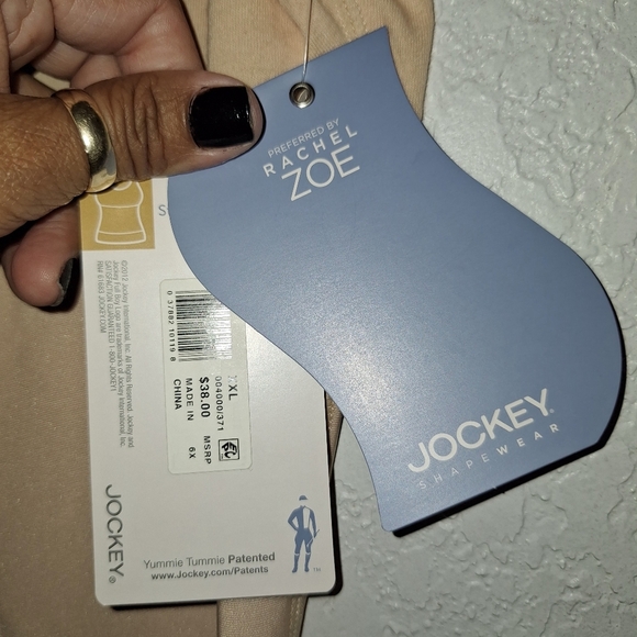 NWT Jockey Shapewear Tank Womens Peach Rachel Zoe Tummy Control Size XXL - Picture 6 of 10